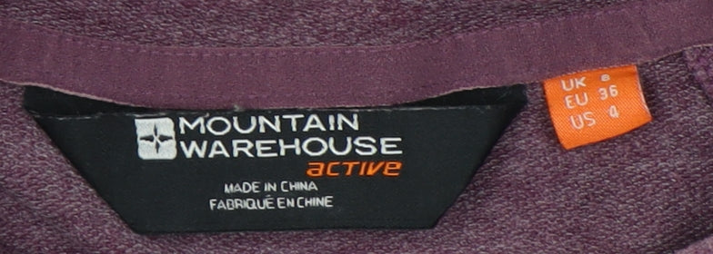 Womens UK Size 8 Mountain Warehouse Purple Pullover Hoodie