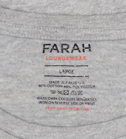 Mens UK Size L Farah Grey  T-Shirt