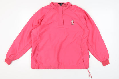 Glenmuir Women's Pink Sweatshirt, M, Elegant Logo Accent