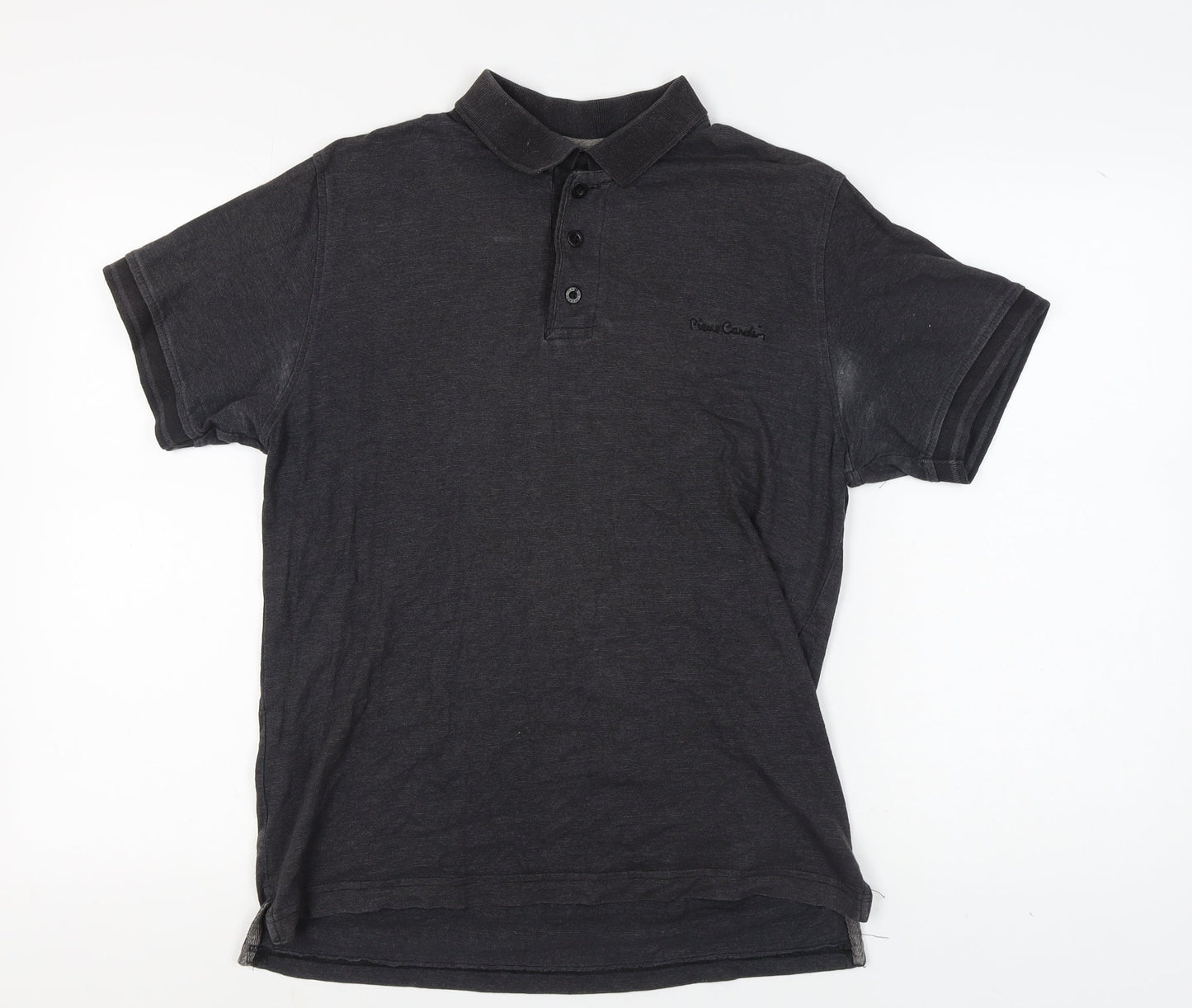 Pierre Cardin Men's Black Polo Shirt Size M