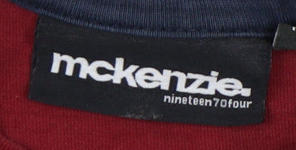 McKenzie Kids Red Graphic Print T-Shirt Size 5-6 Years