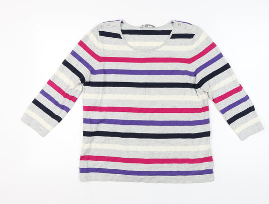 Womens UK Size 12 Laura Ashley Multicoloured Pullover Jumper