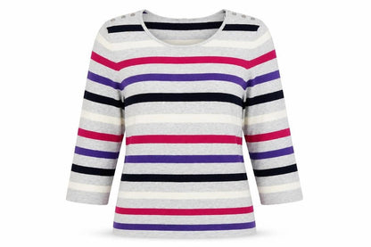 Womens UK Size 12 Laura Ashley Multicoloured Pullover Jumper