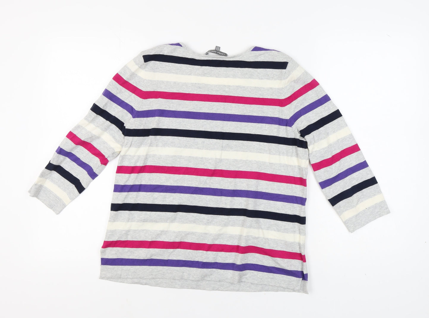 Womens UK Size 12 Laura Ashley Multicoloured Pullover Jumper
