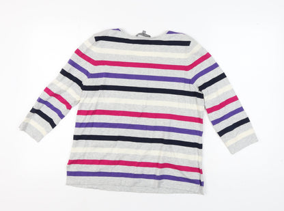 Womens UK Size 12 Laura Ashley Multicoloured Pullover Jumper