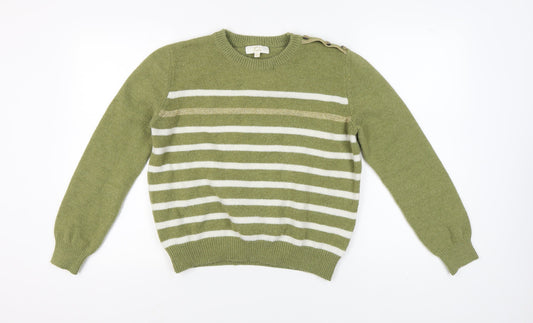 Womens UK Size M/L JCL Green Pullover Jumper