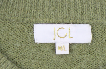Womens UK Size M/L JCL Green Pullover Jumper