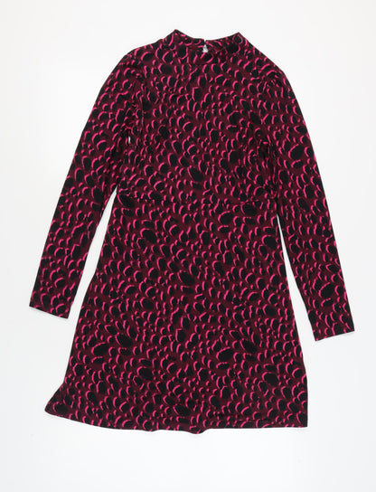New Look Women's Multicoloured Long Sleeve Dress - Size 10