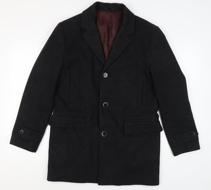 Mens UK Size S Marks and Spencer Grey Overcoat