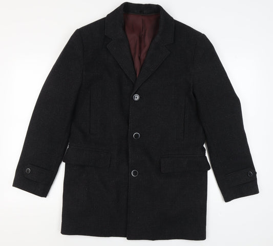 Mens UK Size S Marks and Spencer Grey Overcoat
