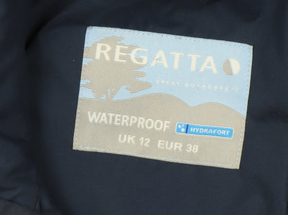 Regatta Women's Blue Waterproof Rain Coat Size 12
