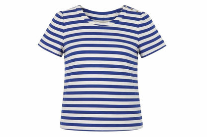 Womens UK Size 8 Oasis Blue Basic T-Shirt