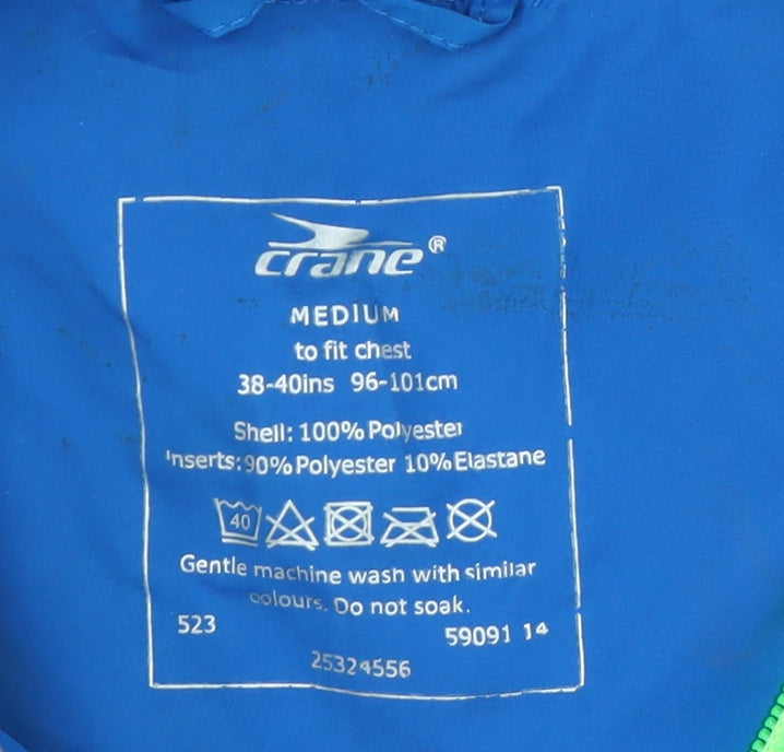 Mens UK Size M Crane Blue Windbreaker Coat