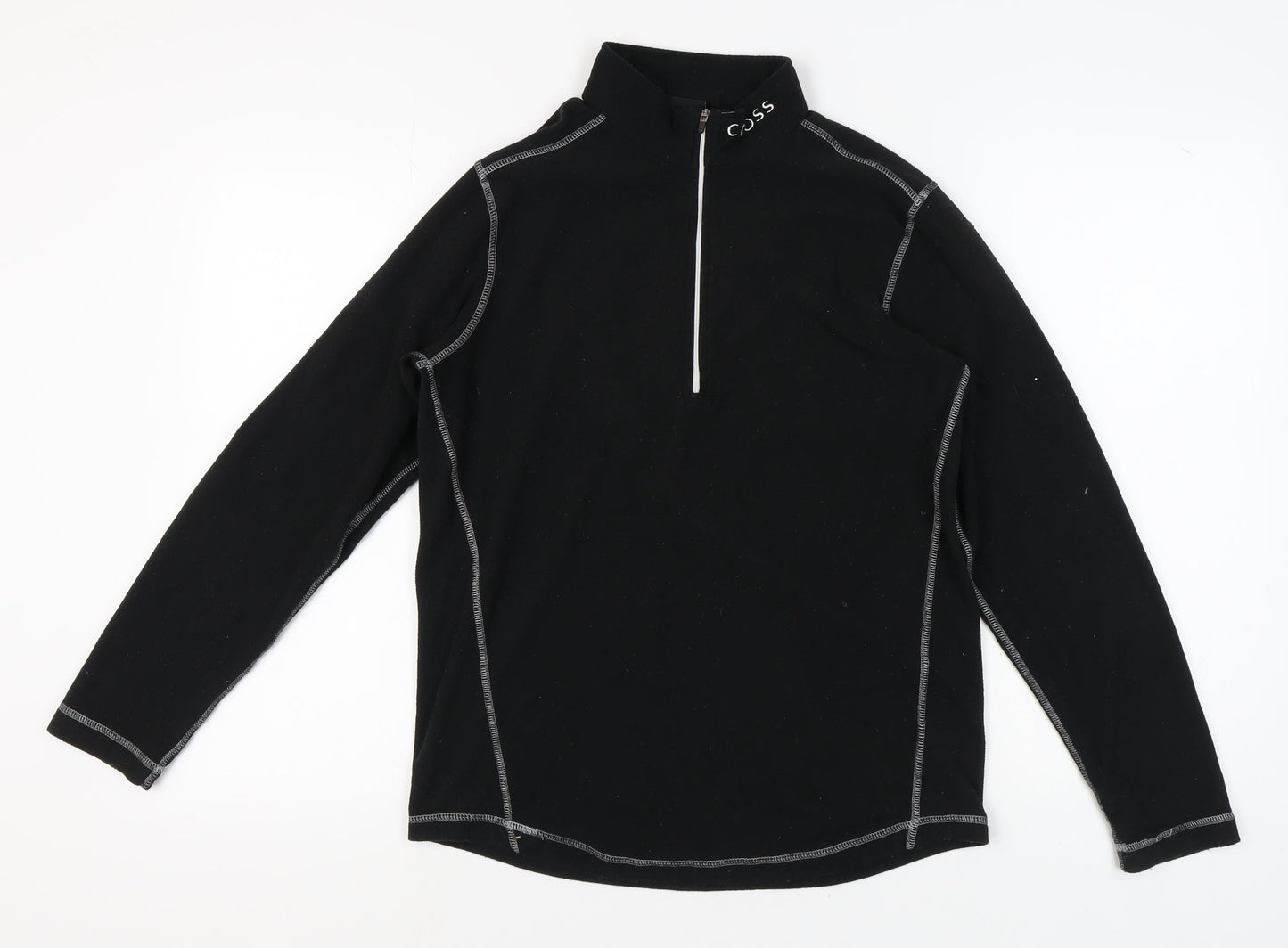 Cross Men's Black Fleece Zip Hoodie, M