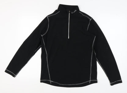 Cross Men's Black Fleece Zip Hoodie, M