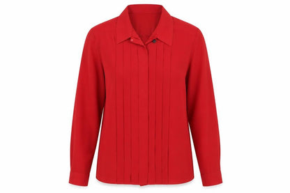 Womens UK Size 10 St Michael Red Basic Blouse