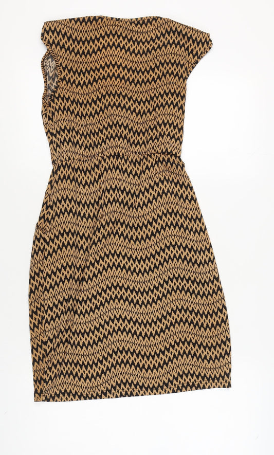 Mela London Women's Multicoloured Cap Sleeve Dress Size 10