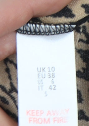 Mela London Women's Multicoloured Cap Sleeve Dress Size 10