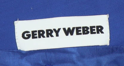 Gerry Weber Women's Blue Double-Breasted Blazer Size 10