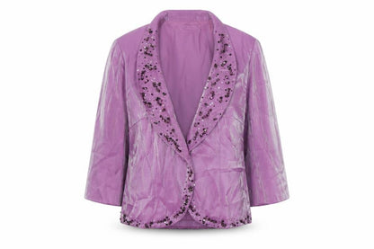 Womens UK Size 10 Minuet Regular Purple Blazer