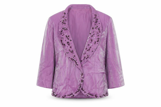 Womens UK Size 10 Minuet Regular Purple Blazer