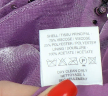 Minuet Women's Purple Blazer 10 Sheer Party/Cocktail