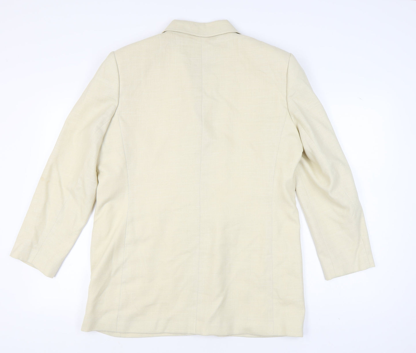 Viyella Women's Beige Blazer, Size 18, Notch Lapel