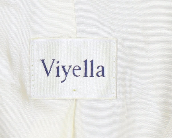 Viyella Women's Beige Blazer, Size 18, Notch Lapel