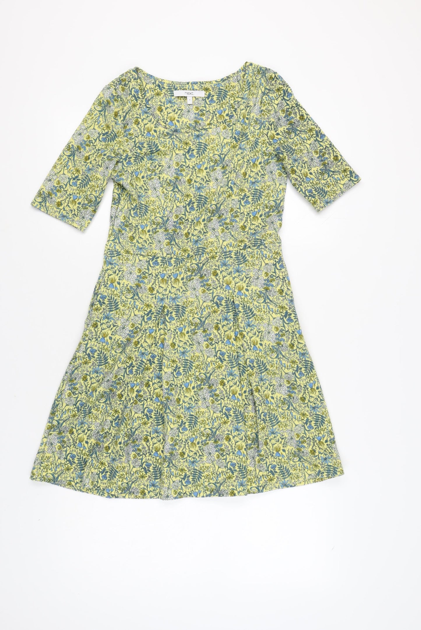 Next Women's Multicoloured Floral Dress Size 8