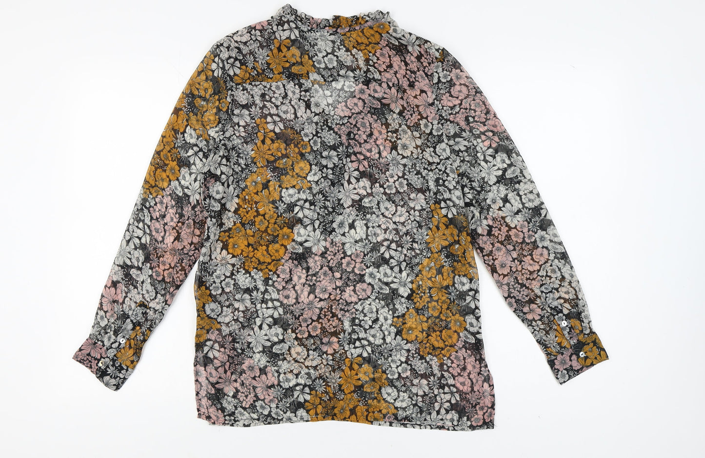 Womens UK Size 8 H&M Multicoloured Basic Blouse