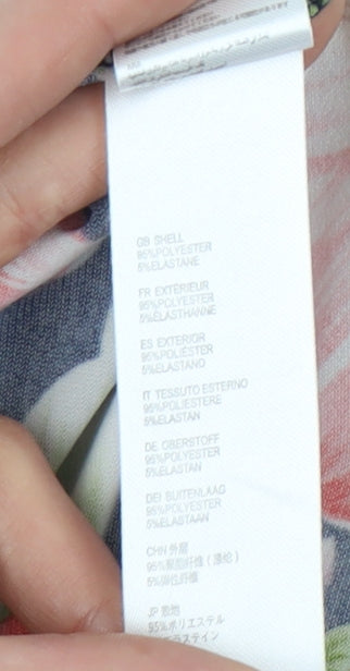 Mela London Women's Multicoloured Floral Wrap Dress