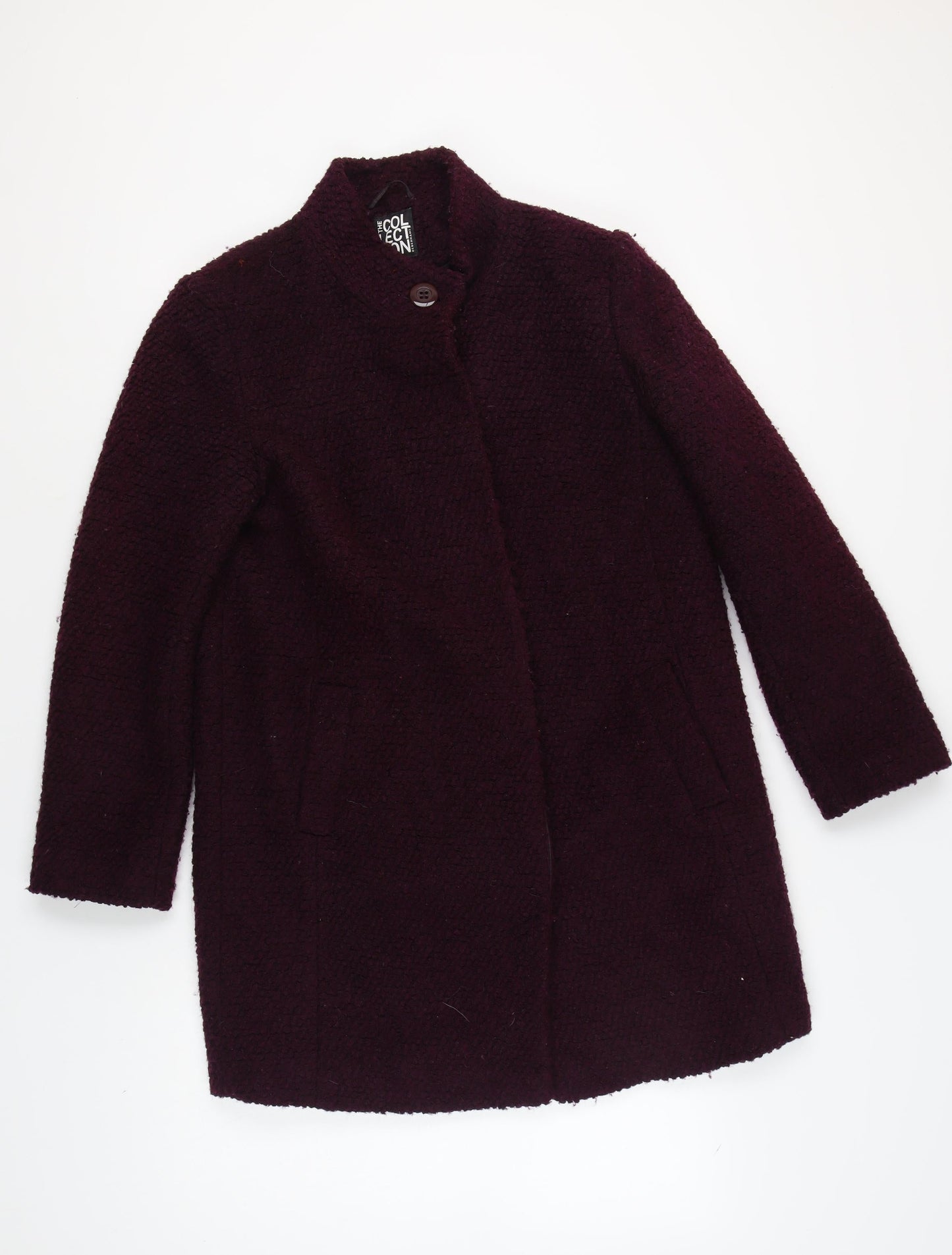 Womens UK Size 14 The Collection Purple Basic Coat