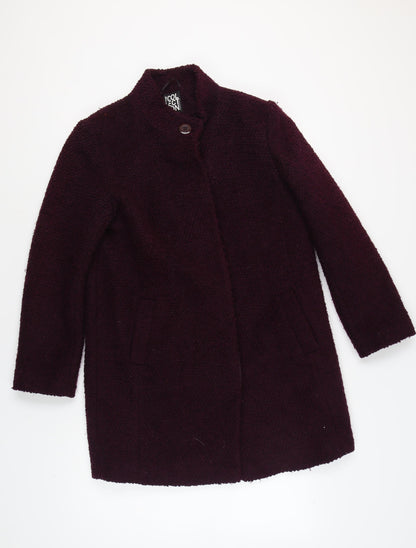 Womens UK Size 14 The Collection Purple Basic Coat
