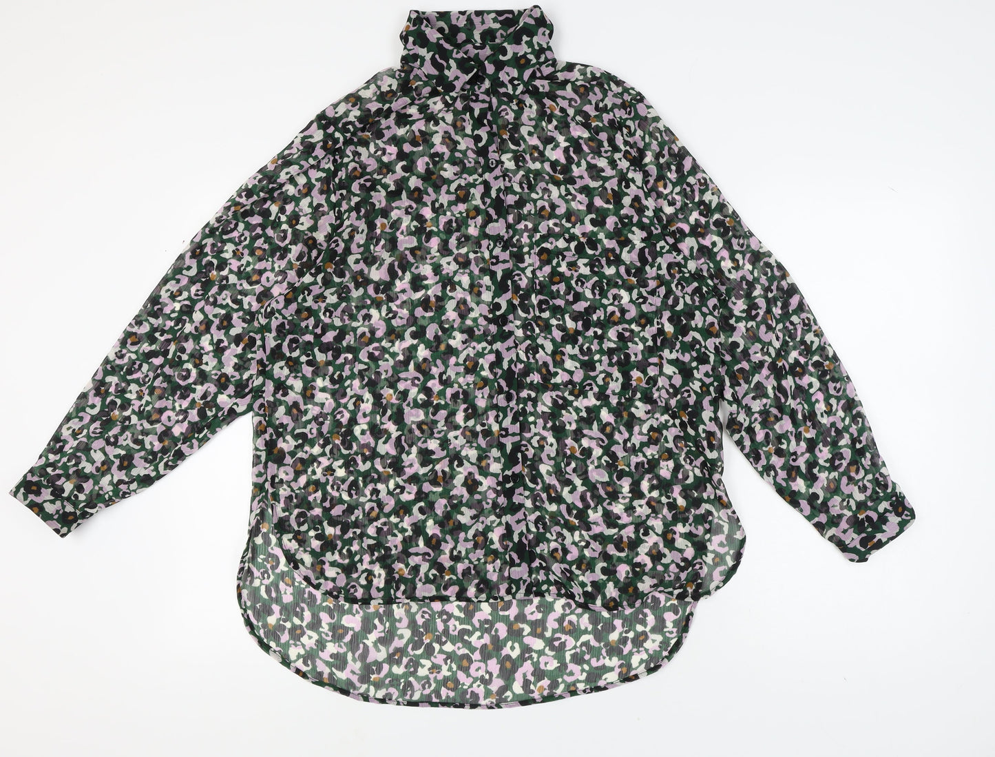 Womens UK Size 12 NEXT Multicoloured Basic Blouse