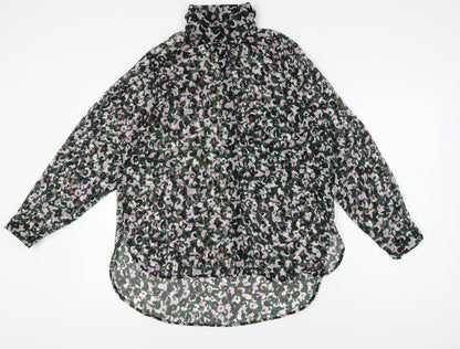 Womens UK Size 12 NEXT Multicoloured Basic Blouse