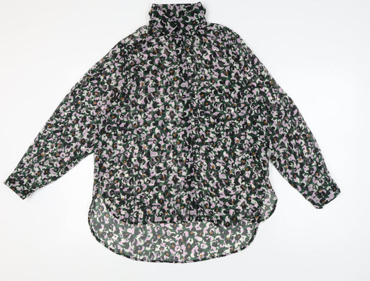 Womens UK Size 12 NEXT Multicoloured Basic Blouse