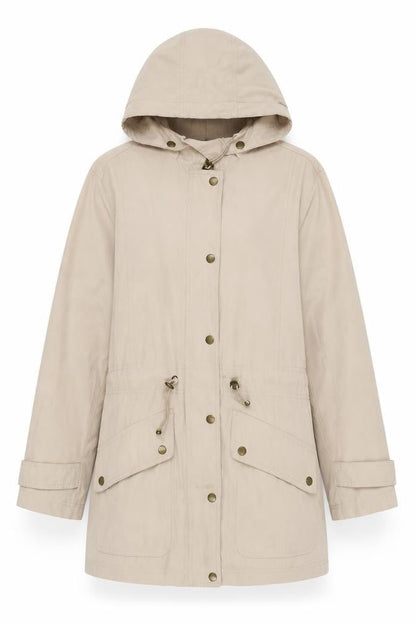 Womens UK Size 14 Daxon Beige Parka Coat