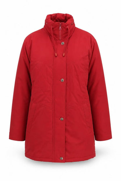 Daxon Women's Red Quilted Jacket, Size 12