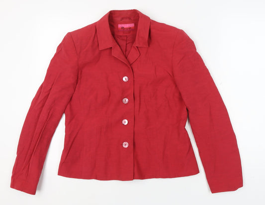 Monsoon Women’s Red Blazer, Size 14, Elegant Style