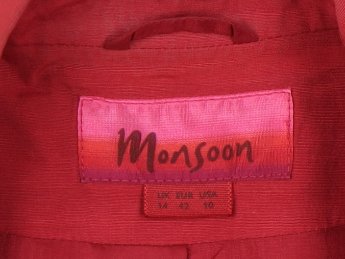 Monsoon Women’s Red Blazer, Size 14, Elegant Style