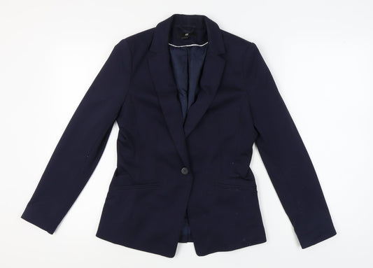H&M Women's Blue Blazer, Size 12, Business Casual