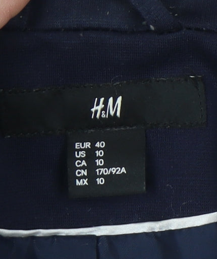 H&M Women's Blue Blazer, Size 12, Business Casual