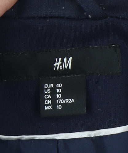 H&M Women's Blue Blazer, Size 12, Business Casual