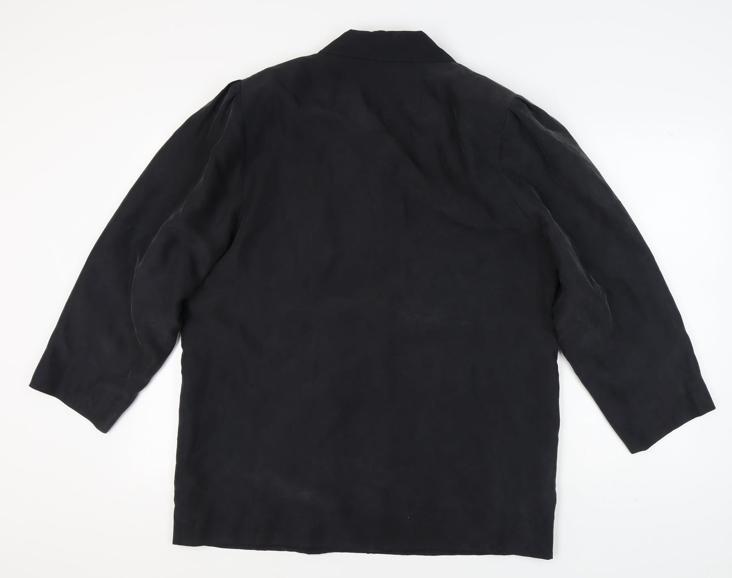 New Fast Women's Black Double-Breasted Blazer, Size 18