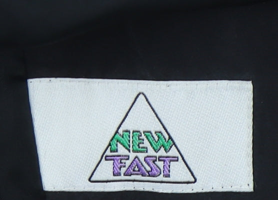 New Fast Women's Black Double-Breasted Blazer, Size 18