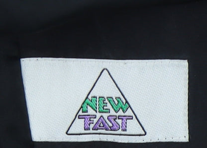 New Fast Women's Black Double-Breasted Blazer, Size 18