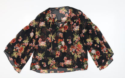 Laura Ashley Women's Multicoloured Floral Tunic Blouse, Size 12