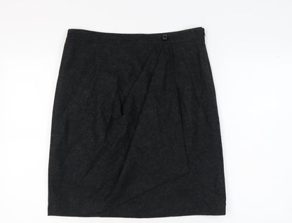 Hobbs Women Black Pencil Skirt - Size 16