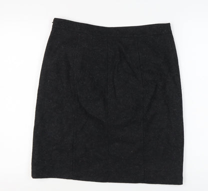 Hobbs Women Black Pencil Skirt - Size 16