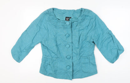 Sharon Young Women's Blue Silk Blazer Size 10